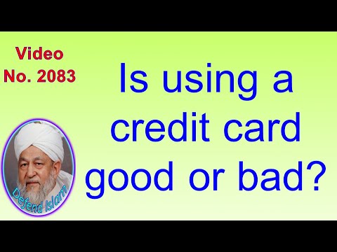 Is using a credit card good or bad? 2083