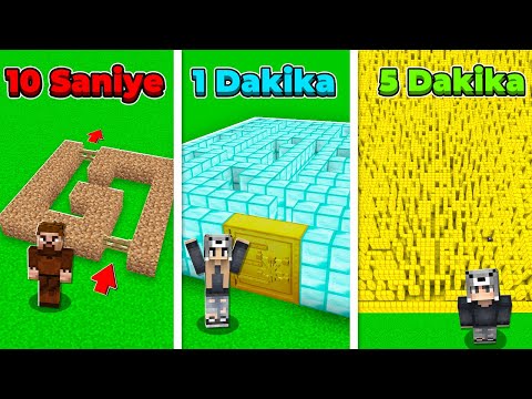 AİLECEK LABİRENT KAPIŞMASI YAPTIK 😱 - Minecraft