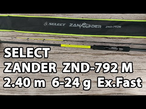 Спінінг Select Zander ZND-792M 2.40m 6-24g Ex.Fast