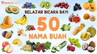 Download lagu BELAJAR NAMA-NAMA BUAH UNTUK TK PAUD | BELAJAR BICARA BAYI | EDUKASI ANAK BAHASA INDONESIA | mp3