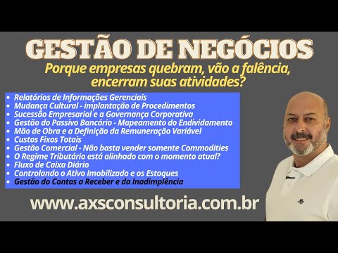 Gestão de Negócios - parte 11 Consultoria Empresarial Passivo Bancário Ativo Imobilizado Ativo Fixo