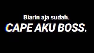Download lagu VIDEO STORY KEREN || CAPE AKU BOS mp3