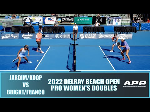 2022 Delray Beach Open Pro Women's Doubles: Bright/Franco VS Jardim/Koop