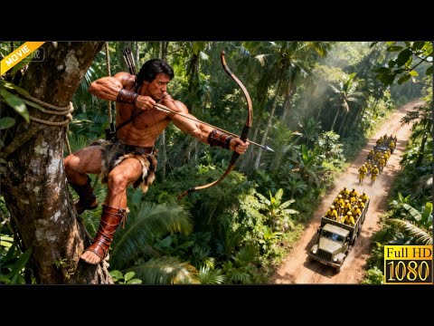 A hunter with a giant bow and arrow slaughters 1,000 Japanese soldiers insanely