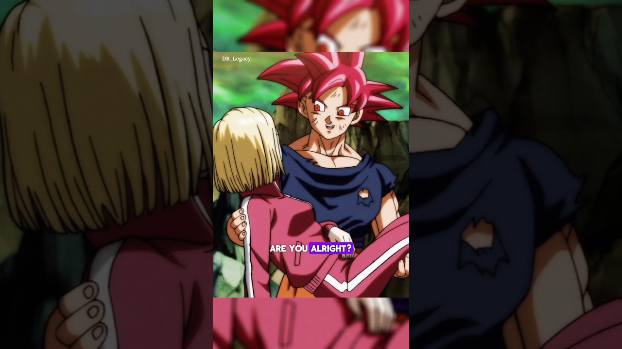 Goku saves android 18 #dragonball #goku #whis