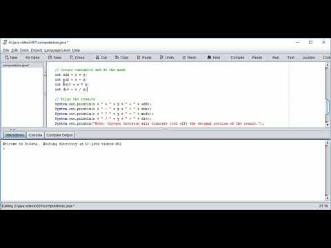 Integer Math in Dr. Java