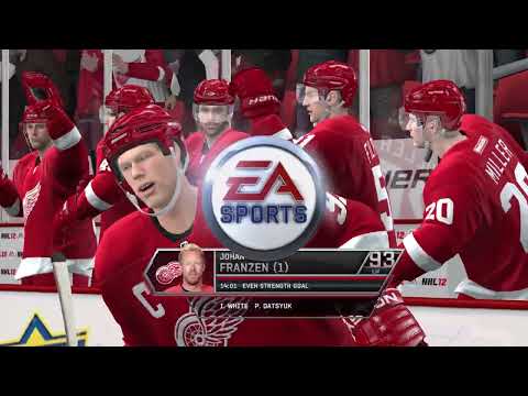 NHL 12 Gameplay - Minnesota Wild vs Detroit Red Wings October 20, 2011
