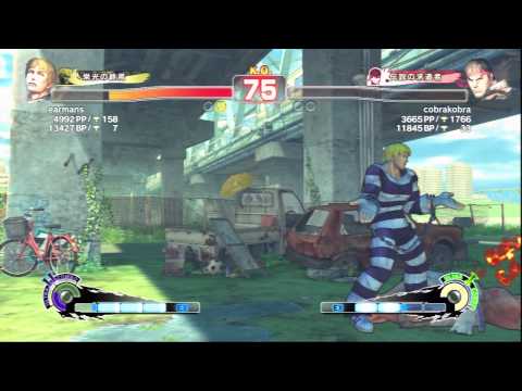 earmans (Cody) vs cobrakobra (Ryu)