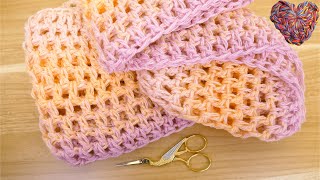 Häkeln | XXL Schal einfach & schnell | Stäbchen Anleitung