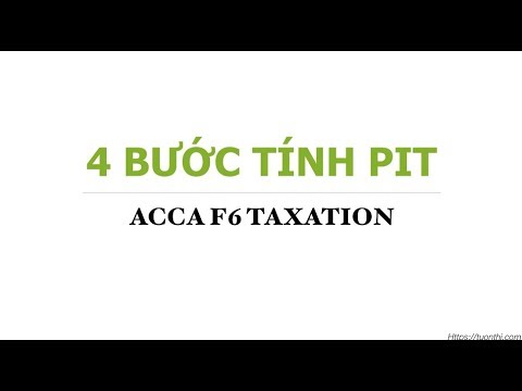 Tính thuế Thu nhập cá nhân || ACCA F6 Video Lectures