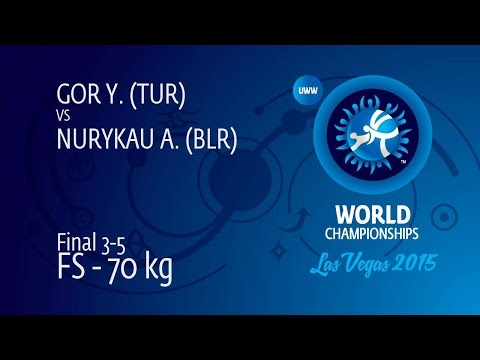 BRONZE FS - 70 kg: Y. GOR (TUR) df. A. NURYKAU (BLR), 9-8