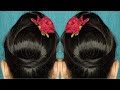 💃Bun Hairstyle For Braids | Small Clutcher Hairstyle For Long To Short Hair | Wedding Juda Hairstyle