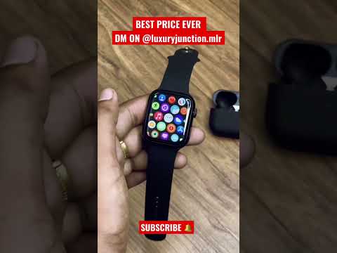 APPLE WATCH SERIES 7 & AIRPDOS PRO BLACK COMBO❤️‍🔥🥵 #shorts #series7 #airpodspro