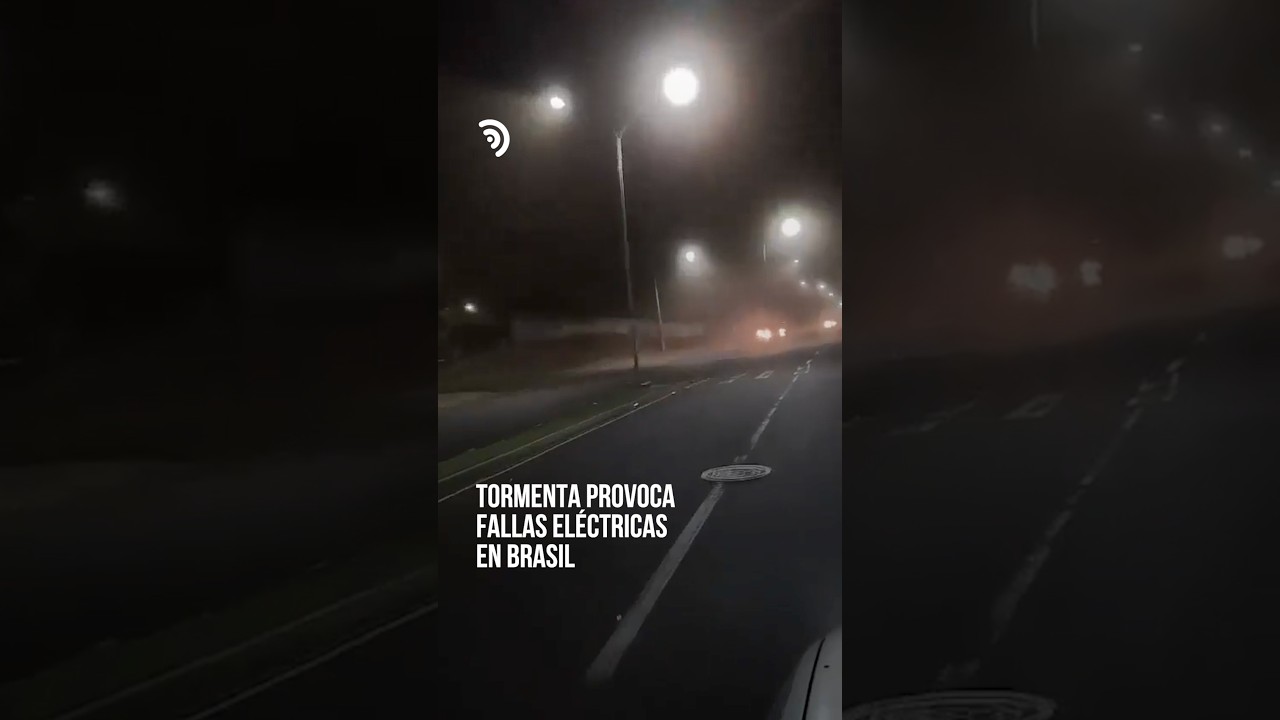 El temporal encendió la noche en Paranavaí ⚠️💥