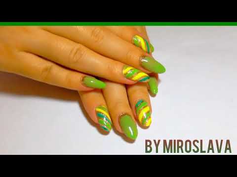 Маникюр "Green ice-cream" by Miroslava Mak