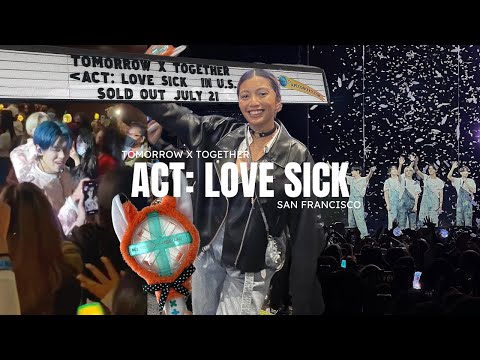 I SAW TXT 😭 I WAS SO CLOSE TO THEM?! act: love sick san francisco vlog ❤️‍🩹