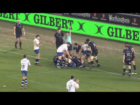 levi Douglas try against Ospreys