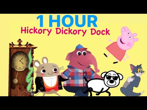Hickory Dickory Dock | Hickory Dickory Dock 1 Hour Loop | English Nursery Rhymes