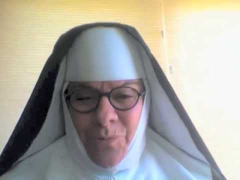 Funny nun talks to ellen