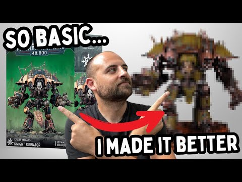 Corrupting the Chaos Knight Ruinator with a bit of Nurgle!