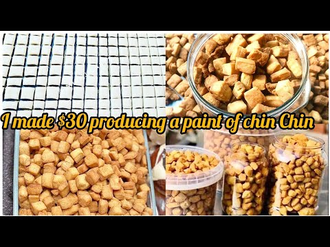 How I Made $30 Dollar 🇺🇸 Making A paint Of Chin_chin || How To Make Crunchy And Sweet Chinchin #how