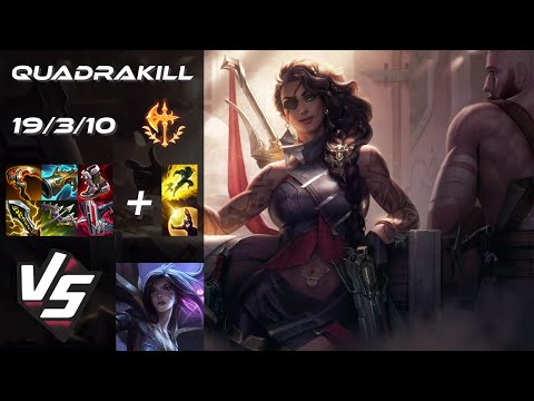 BOTTOM Samira vs Kai'Sa [QUADRAKILL] - EU Challenger Patch 14.21