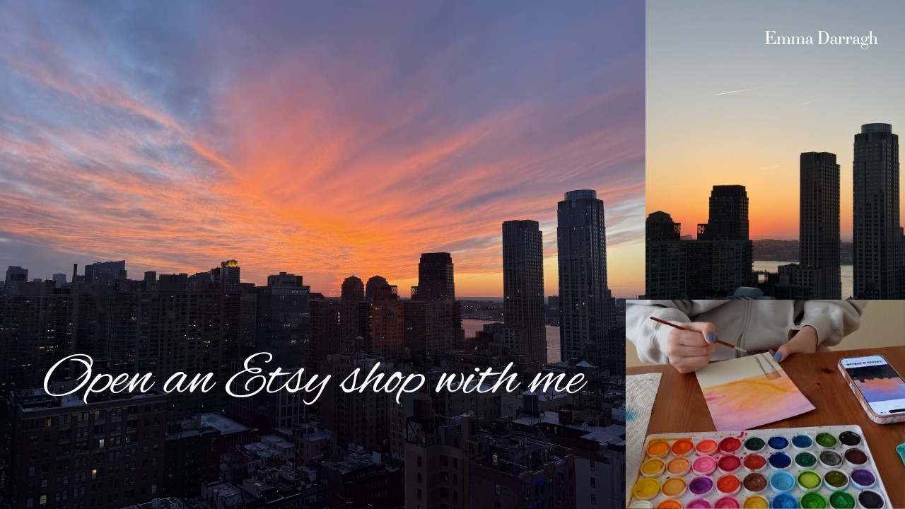 Painting my sunset photos & opening an Etsy shop!