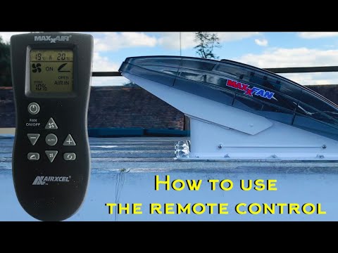 How to use a max air fan remote control \u00fc