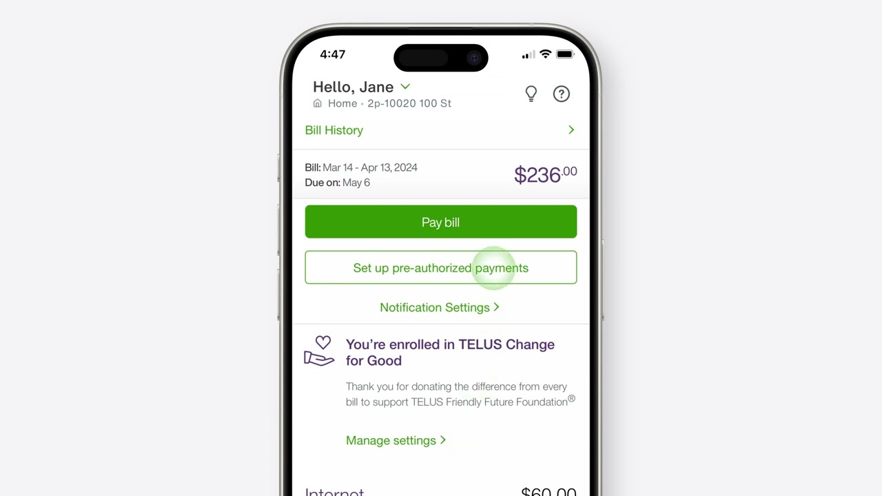 How to pay your Home Services bill