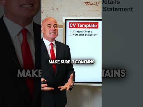 CV & RESUME TEMPLATE FOR ATS (Applicant Tracking System!) CV WRITING SKILLS! #cvwriting #cv