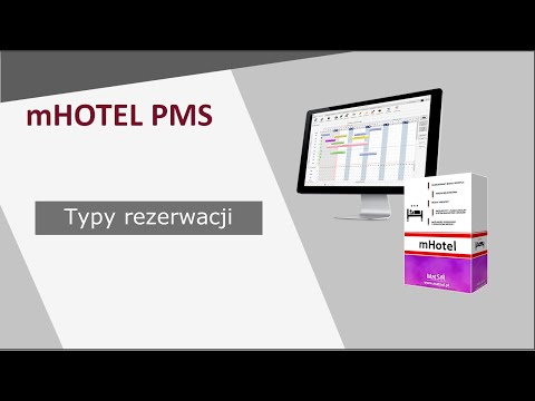 Program hotelowy mHotel - typy rezerwacji
