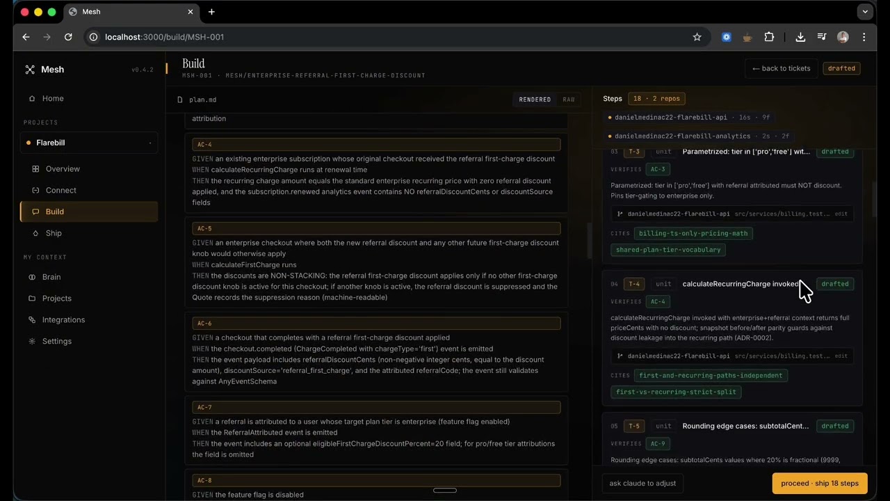 Mesh project preview