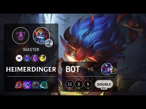 Heimerdinger Bot vs Vayne - KR Master Patch 10.10