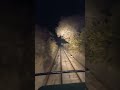 Live From Train Driver Cab Scary View Of Train At Night In Mountains Shorts Mountains