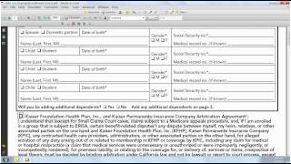 How to Properly Complete a Kaiser Employee Enrollment Application.