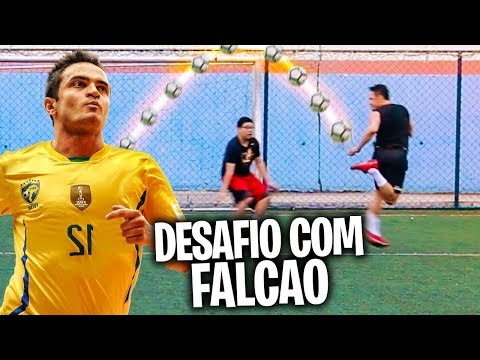 O FALCÃO HUMILHOU MUITO MESMO O GOLEIRO!!! - DESAFIOS DE FUTEBOL
