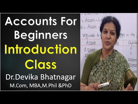 1 Accounts Introduction Class For Beginners