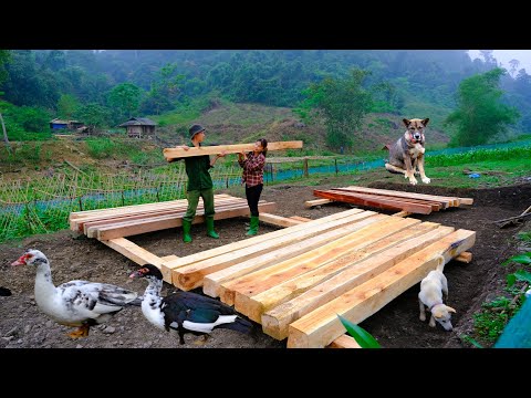 Building a new life episode 29 | Transport materials to build a wooden house in our garden