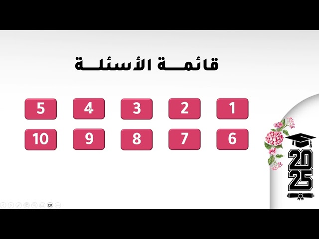 لعبة سؤال وتحدي خريجات 2025