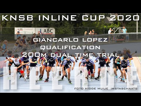 Giancarlo Lopez Qualification 200m Dual Time Trial KNSB Inline Cup Heerde 2020