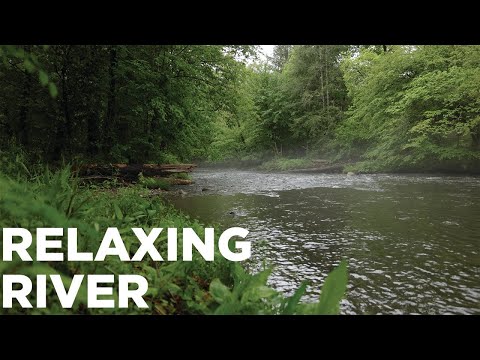 4K Ultra HD Relaxing River Nature Video - Mountain Water Stream Sounds - Sleep/Study/Meditate