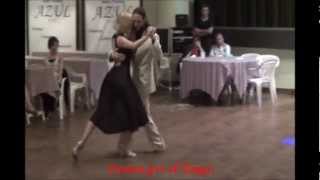 UVA VIRGINIA y CESAR AGAZZI bailando el tango NIDO GAUCHO en la MILONGA EL PISOTON