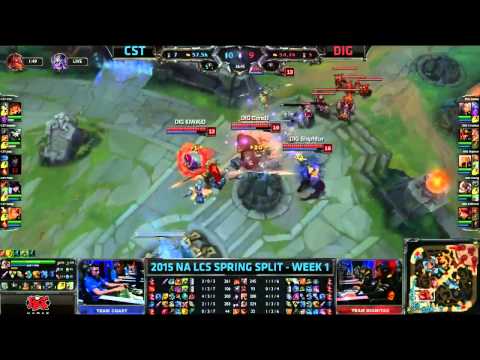 Baron GG WP! - Team Coast vs Team Dignitas - NA LCS Spring 2015 - W1D1 - Season 2015 - LoL