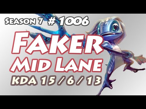 SKT T1 Faker - Fizz vs Lucian - Sky, KR LOL Highlights | 페이커 피즈