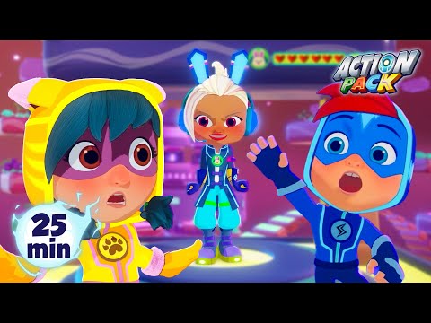 Trapped in the Game | Video Game Adventure | Action Pack | Cartoon Adventures for Kids