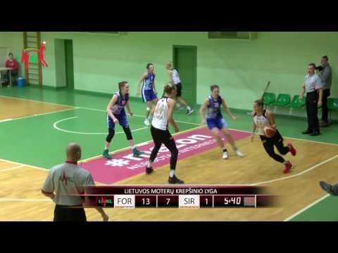 LMKL čempionatas: „Fortūna“ - „Hoptrans-Sirenos“ rungtynių įrašas 2017-01-07
