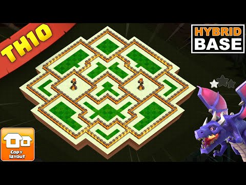 The TH10 Hybrid Base  | Stop 3-Stars, Save Your Dark Elixir