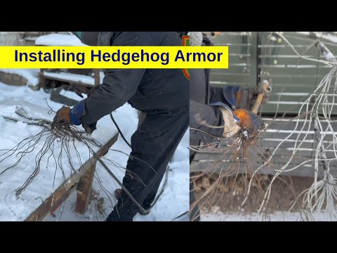 How Spike Armor Is Installed on a BMP-2 Infantry Fighting Vehicle