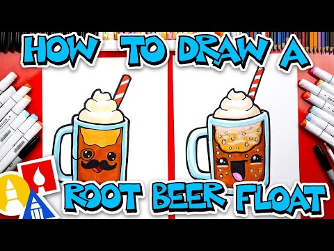How To Draw Funny Root Beer Float - YouTube