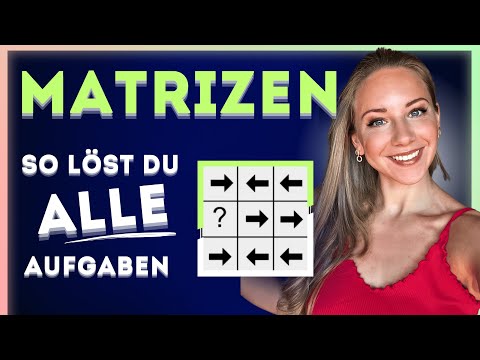 🧮 🧮 CRASHKURS Matrizen für Einstellungstests: LEICHT bis SCHWER alles lösen können!